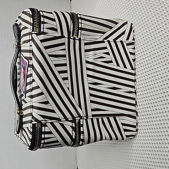 HENRI BENDEL CLASSIC STRIPED  TRAIN / COSMETIC CASE - Picture 2 of 9